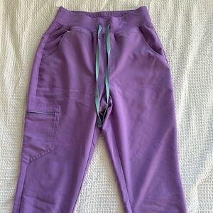 Figs Purple Sweatpants Relaxed Fit Joggers